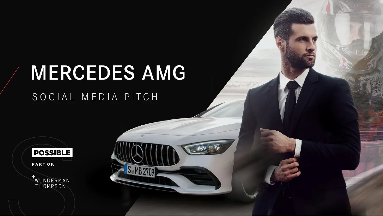 Mercedes-AMG social media pitch cover.